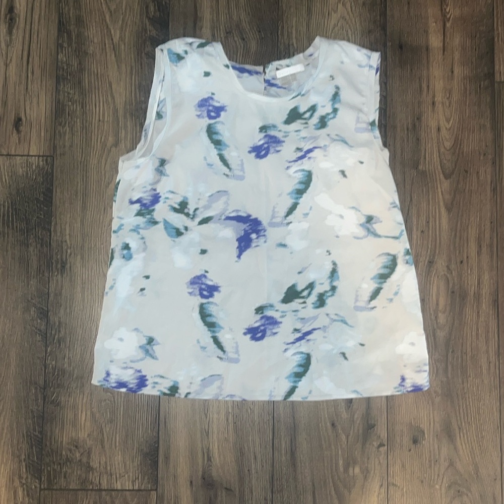 Sleeveless work patterned dressshirt